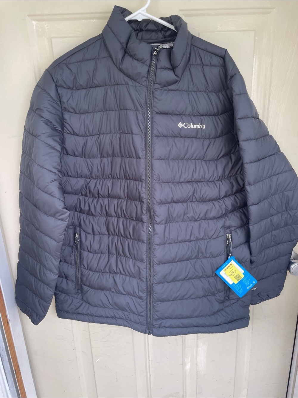 Columbia Quilted Jacket in Charcoal Gray